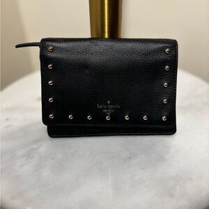 Kate Spade Black Studded Wallet